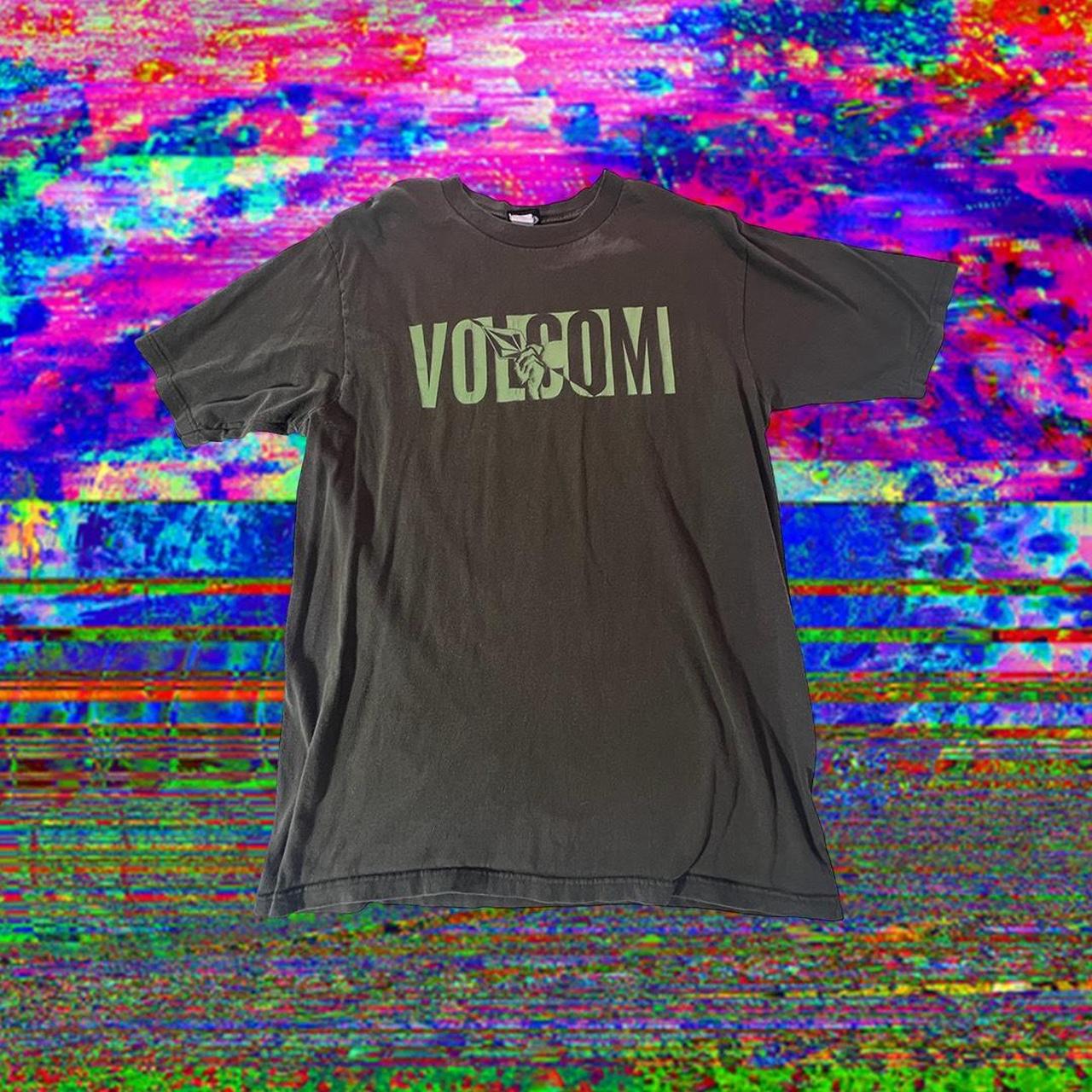 volt green and grey shirt