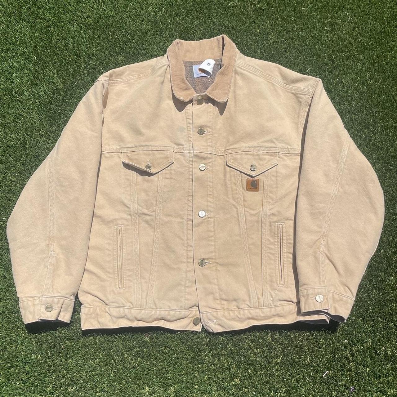 Carhartt button hot sale up jacket