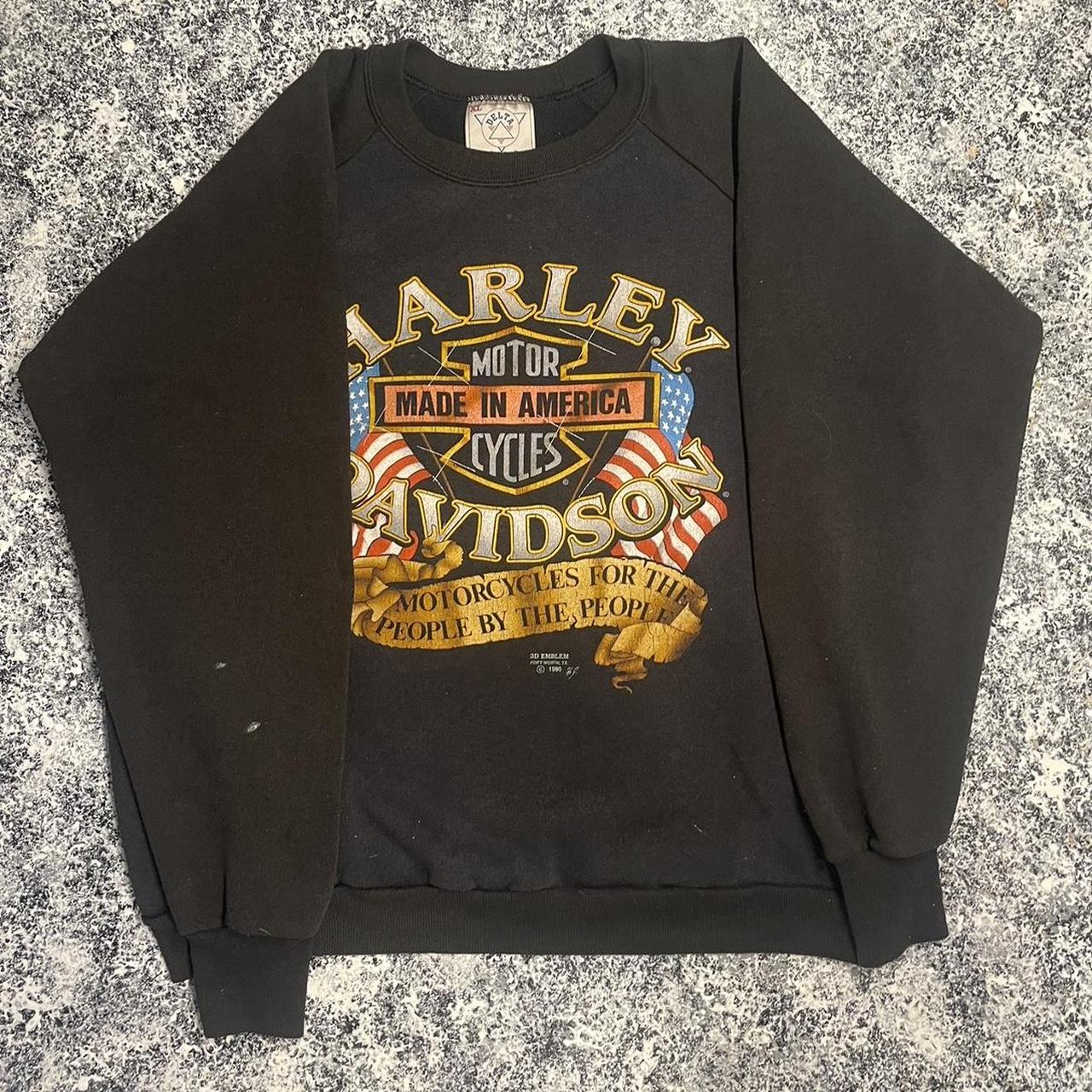 Vintage Harley-Davidson Ezekiel's Wheel Dave Gardner Raglan