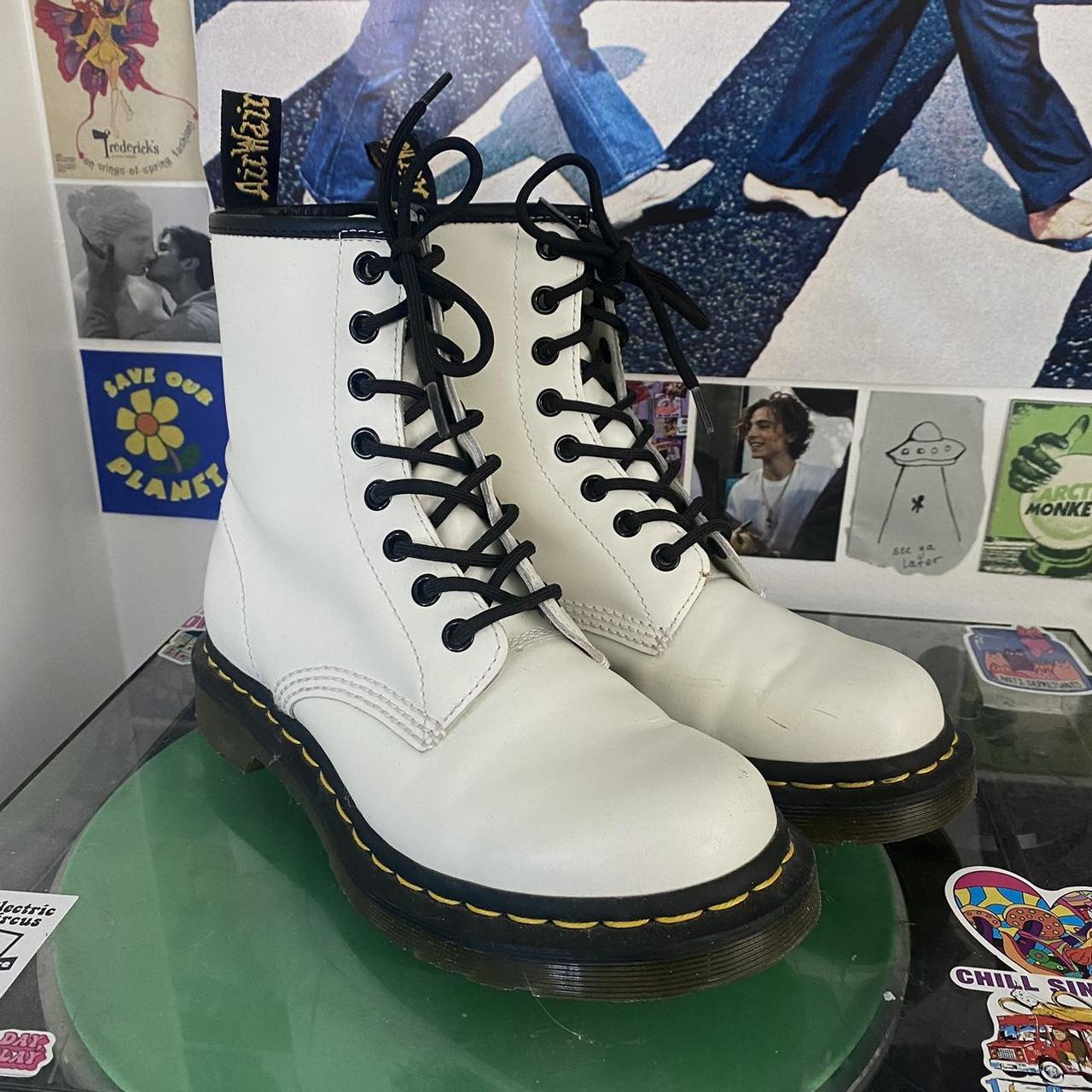 🤍 white doc marten boots 🤍 i love these boots but i... Depop