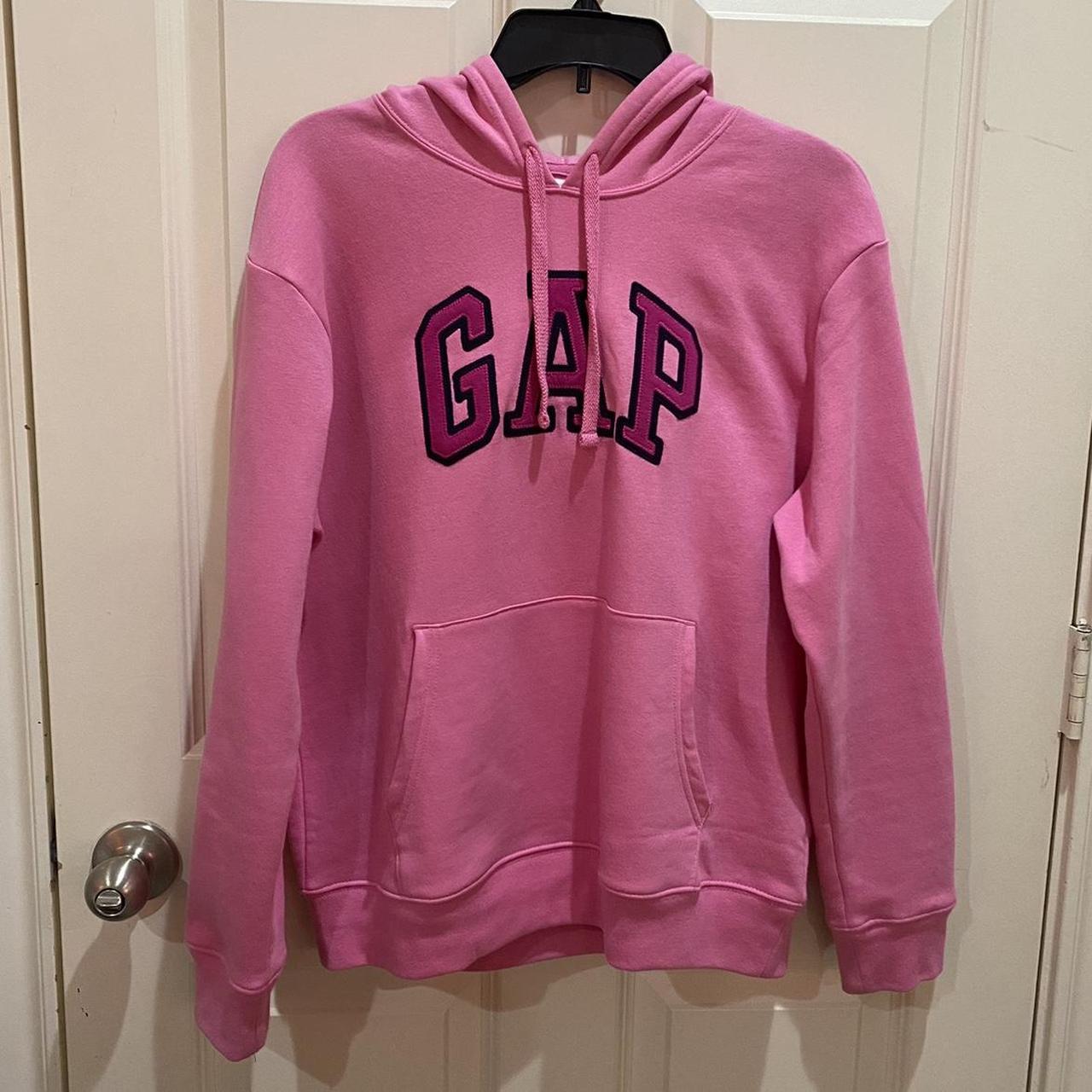 Bright pink Gap hoodie! Super soft and comfortable... - Depop