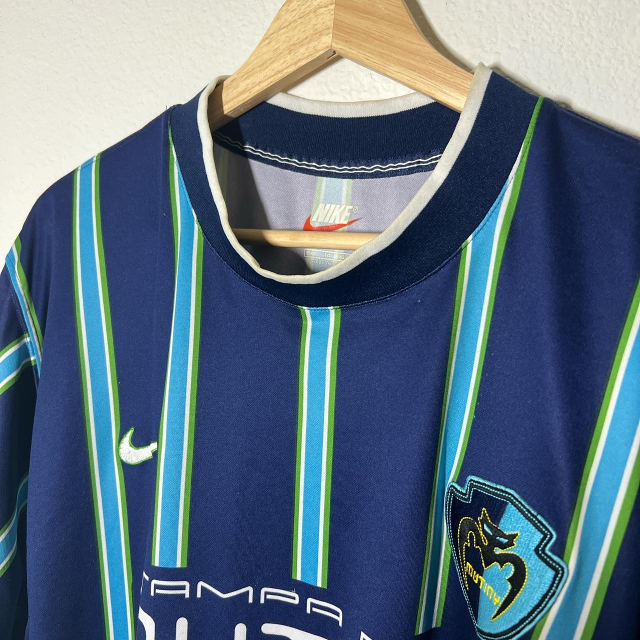 MUTINY TAMPA BAY 1998 1999 HOME FOOTBALL SHIRT SOCCER JERSEY NIKE sz XL MEN