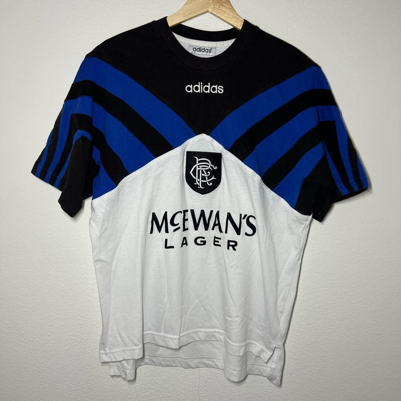 🏴󠁧󠁢󠁳󠁣󠁴󠁿 Glasgow Rangers 90s Adidas Training... - Depop