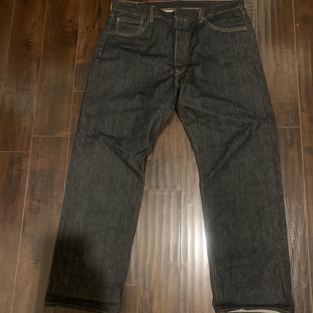 indigo/ dark wash levi’s 501s 36x30 worn 1x , was... - Depop