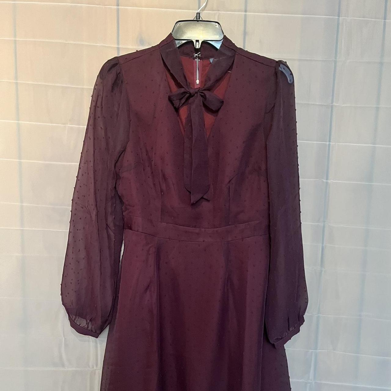 Modcloth burgundy outlet dress