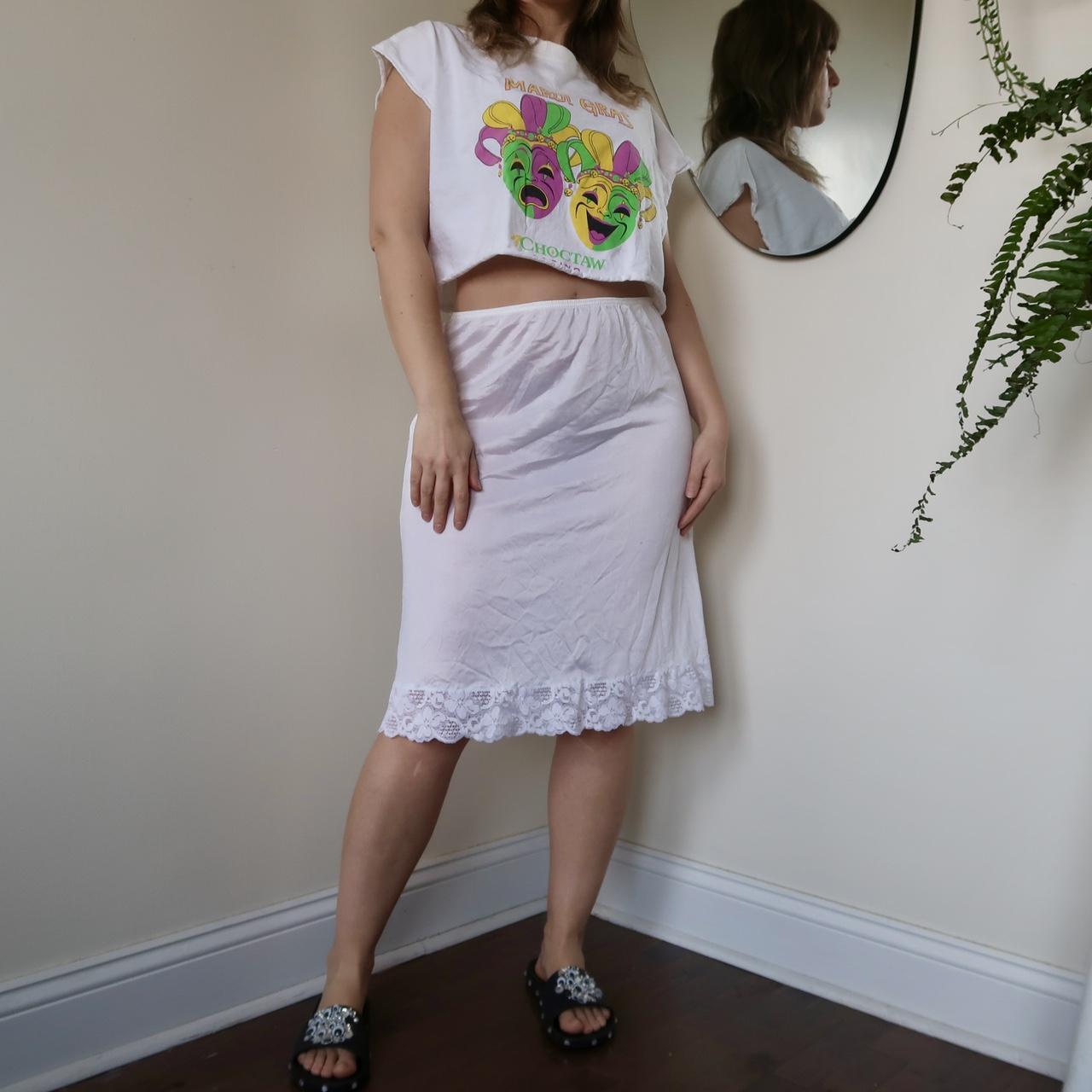 White Coquette White Lace Skirt 90s Stunning Vintage 90's White