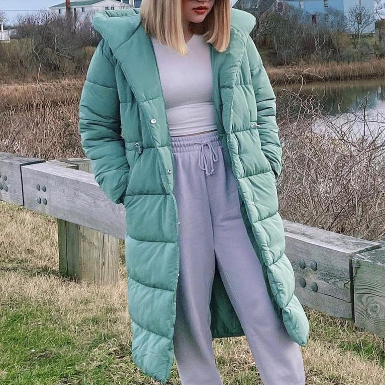 Mint green deals winter coat