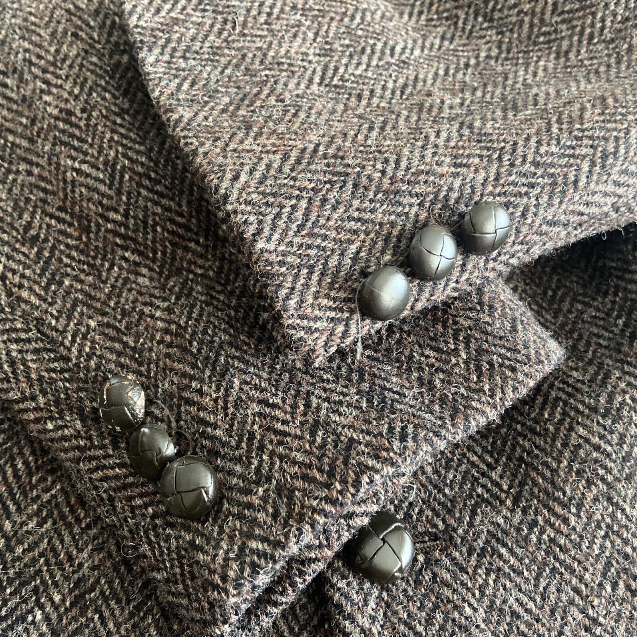 Harris Tweed Tip Hop Men 42S Short Wool Brown... - Depop