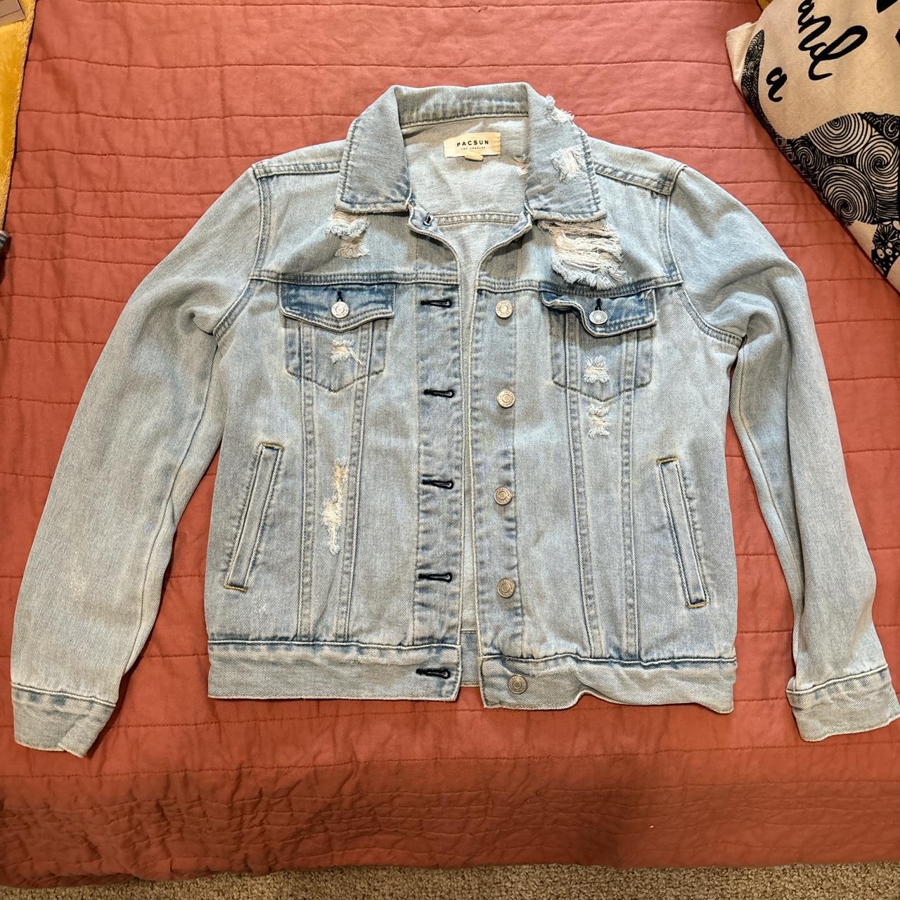 Pacsun distressed outlet denim jacket