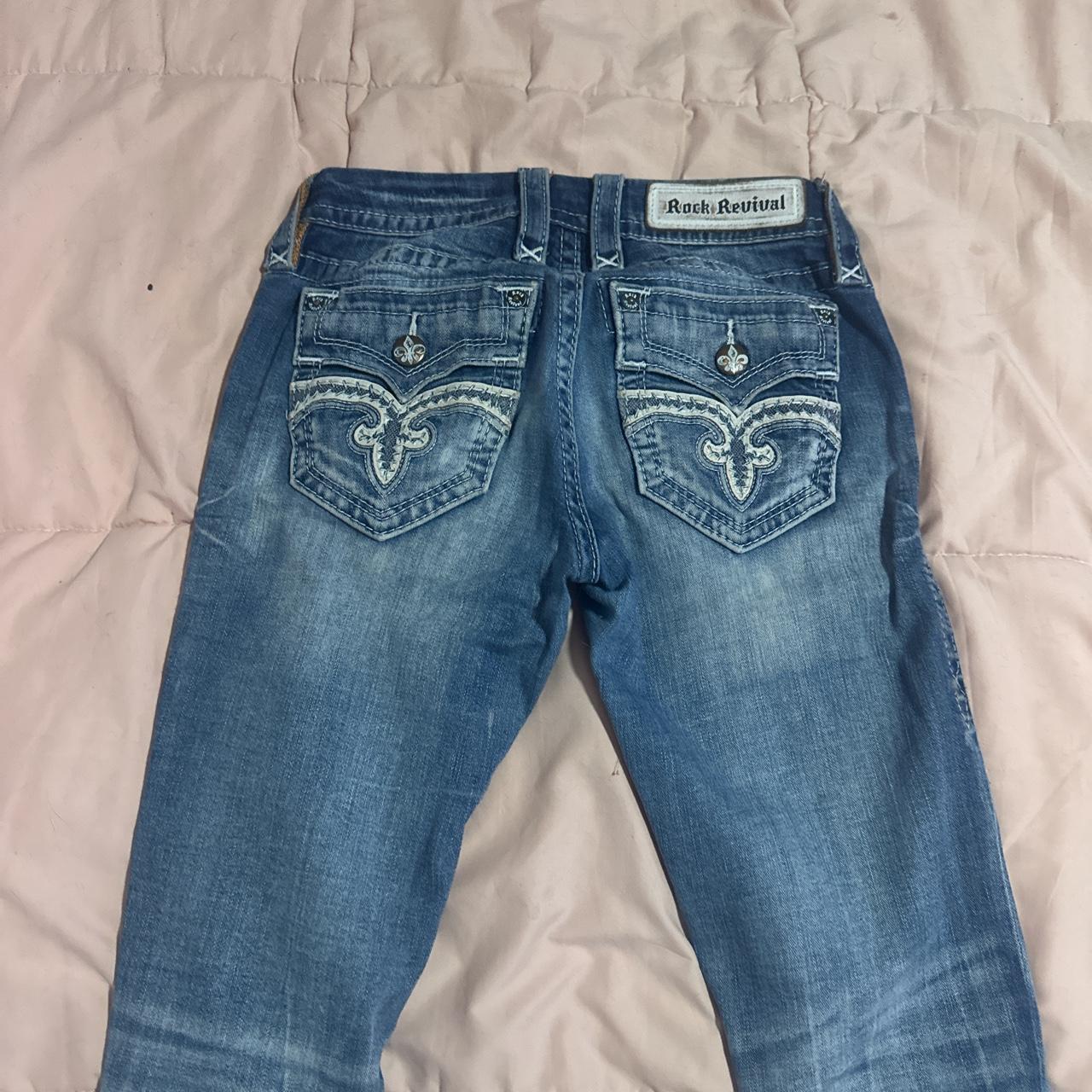 Rock Revival bootcut size 25 jeans Minimal damage... - Depop