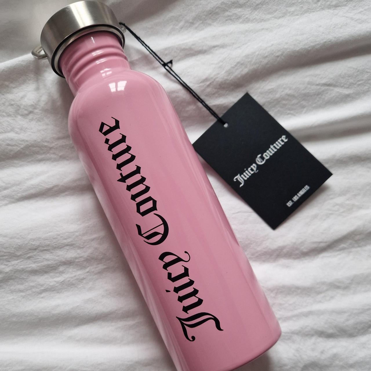 Lululemon water bottle. Pink with silver writing. - Depop