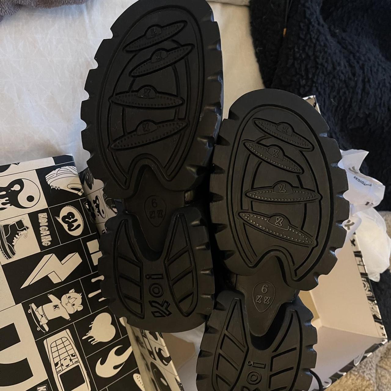 KOI Rancor Vilun black lace up platform boots. | Depop