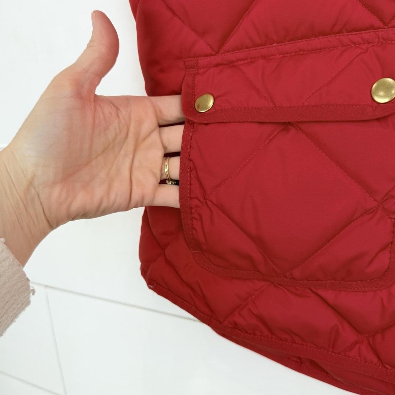 J.Crew Women's Vest - Red - L – J. Crew Down Puff… - image 2