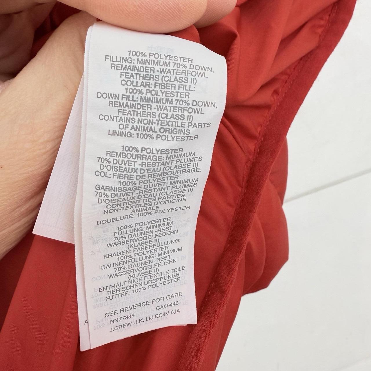 J.Crew Women's Vest - Red - L – J. Crew Down Puff… - image 4