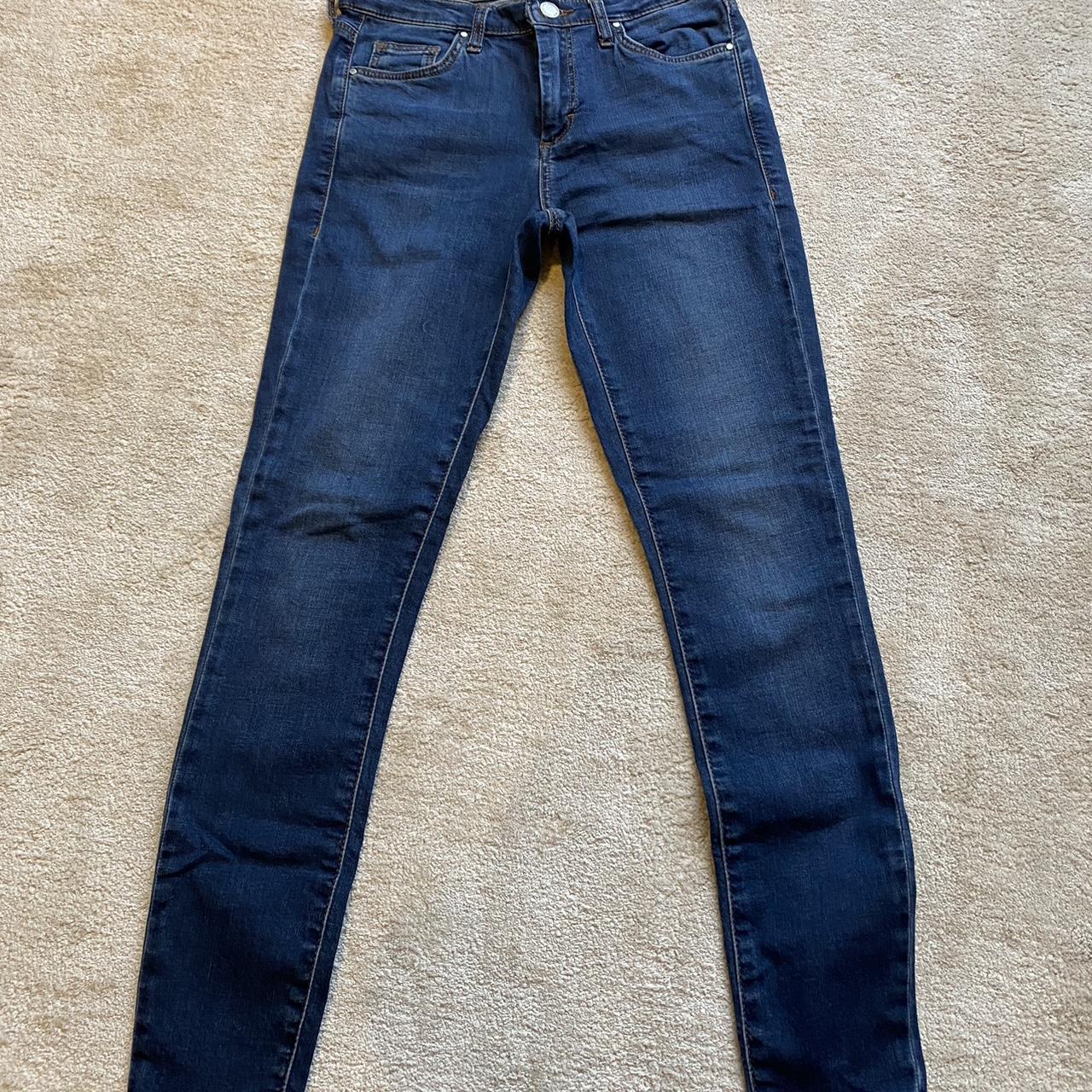 Leigh denim blue jeans. Waist 26 Leg 30 good... - Depop