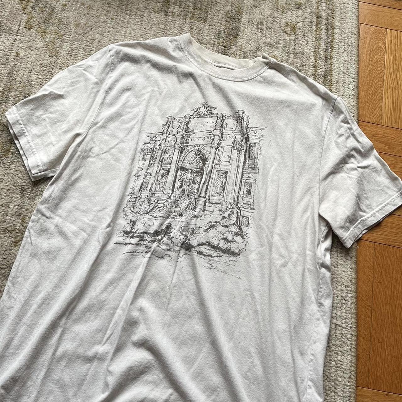 brandy melville trevi fountain oversized top rome... Depop