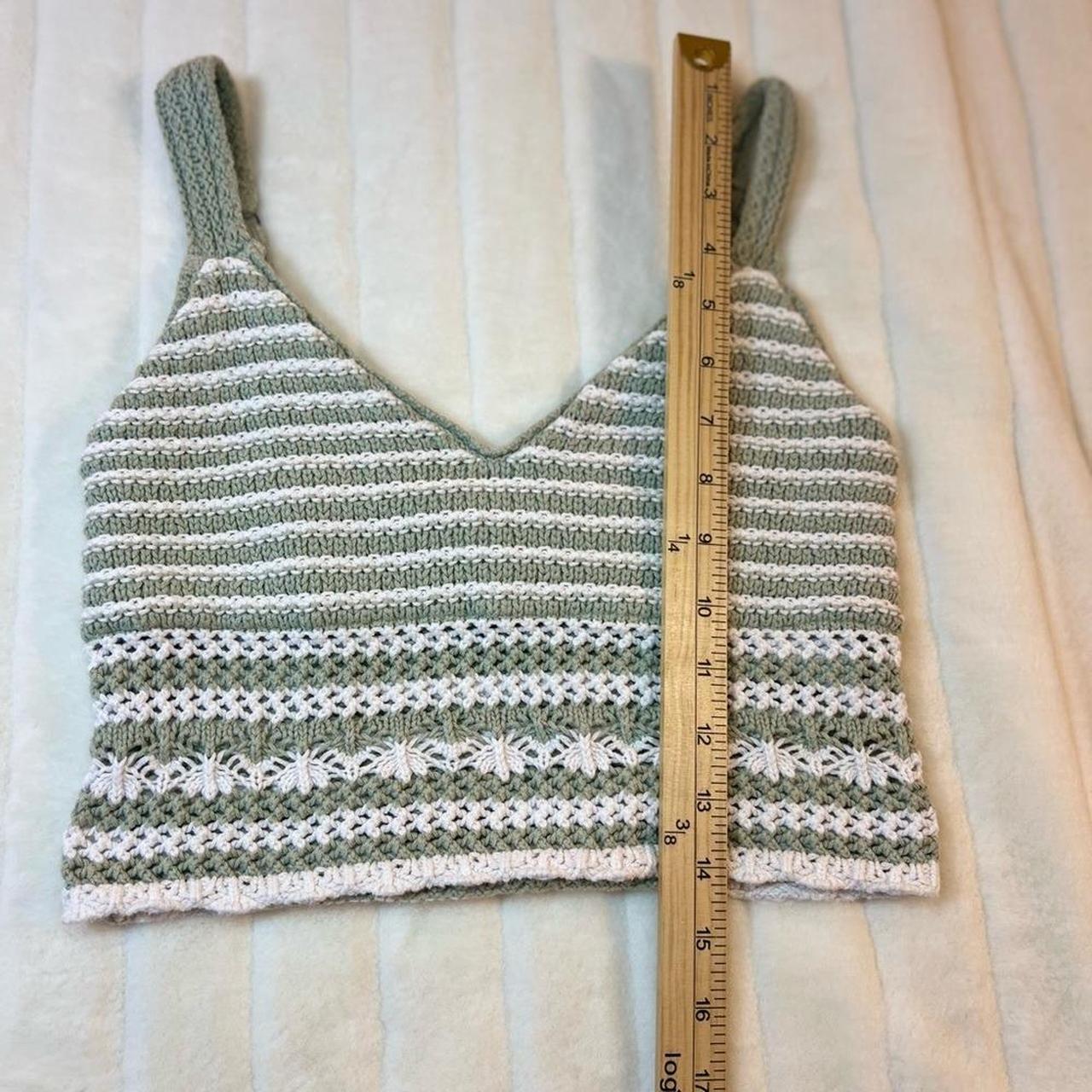 Hollister Co. Women's Tank top - Green/White - S … - image 6