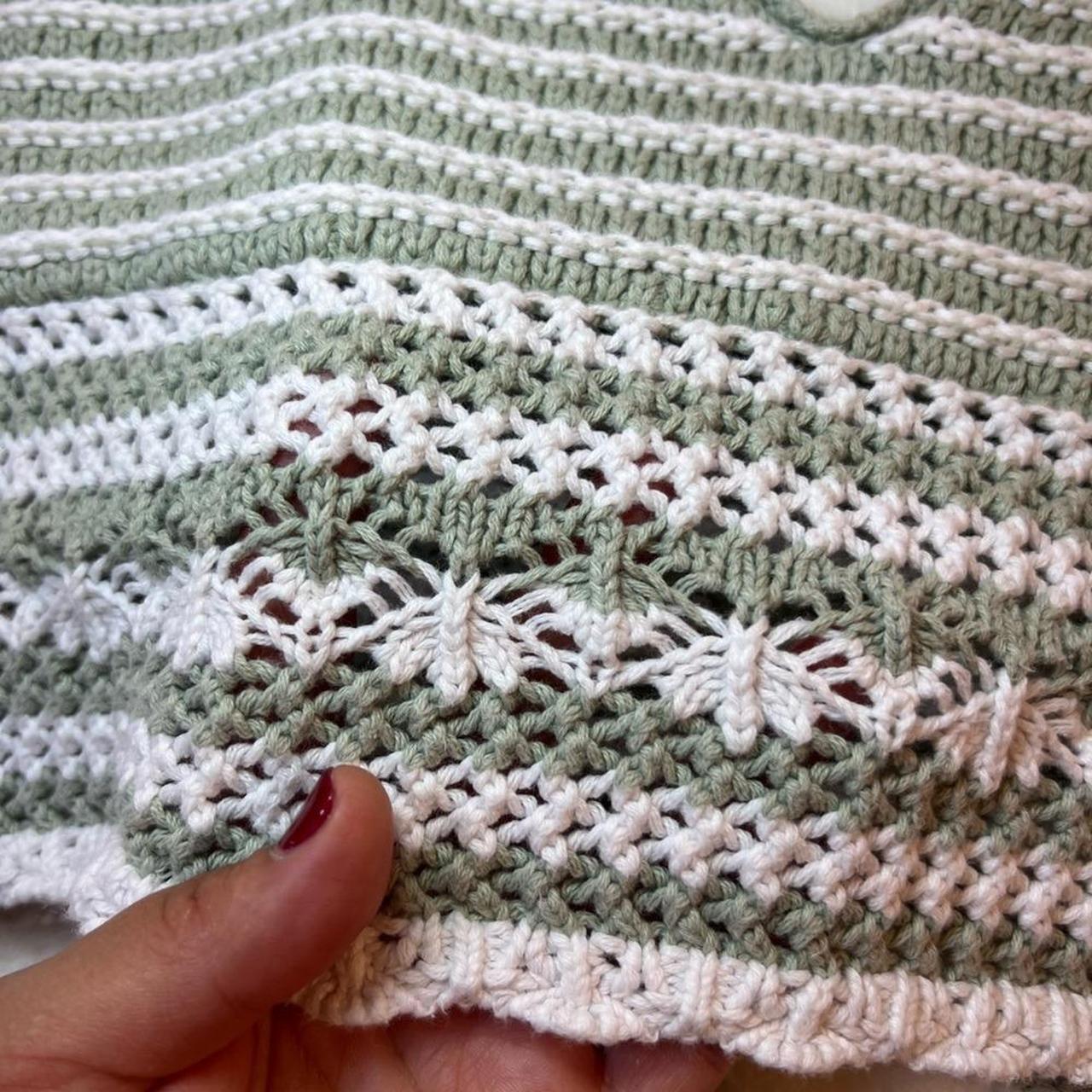 Hollister Co. Women's Tank top - Green/White - S … - image 8