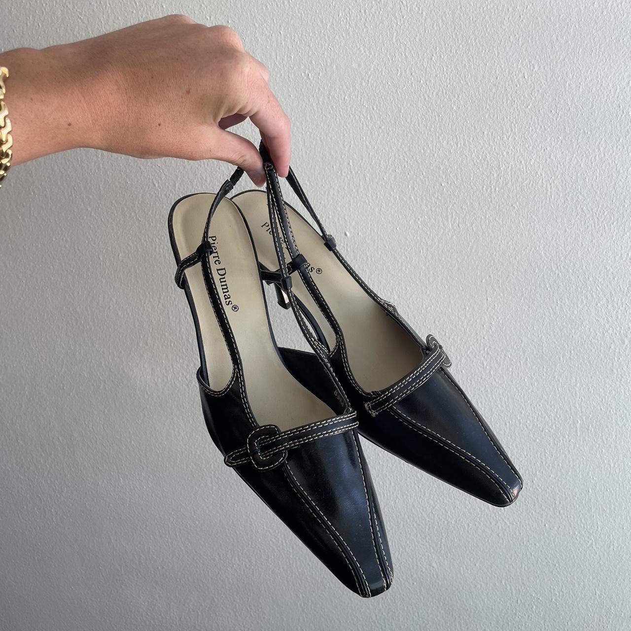 Vintage black and white kitten heels đ€đ€ Size: 8.5/9 - Depop