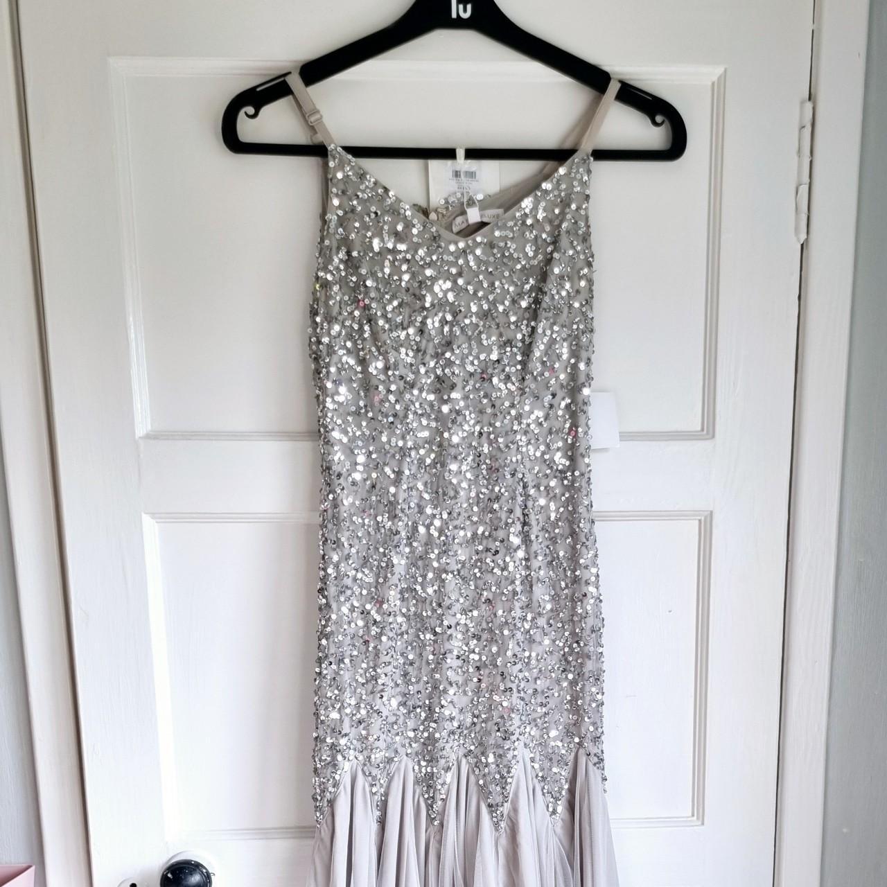 Maya Sequin Fishtail Maxi Dress A Maya V Depop