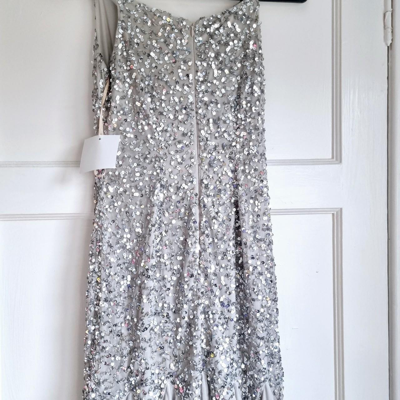Maya Sequin Fishtail Maxi Dress A Maya V Depop
