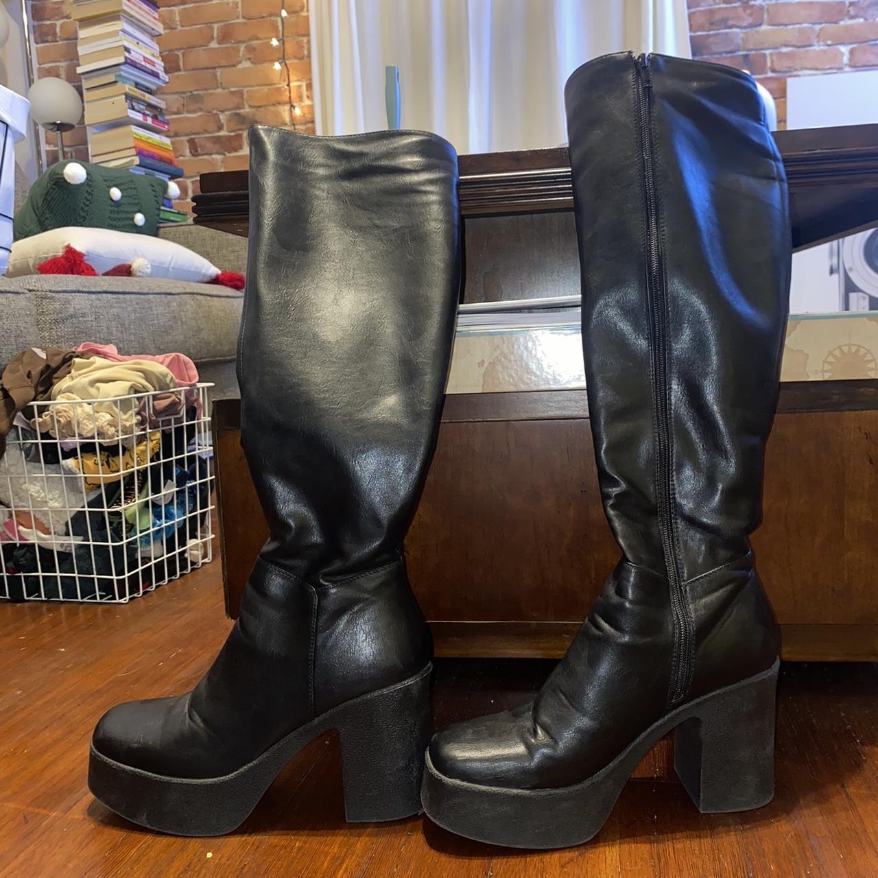 lamoda lockdown knee high boots