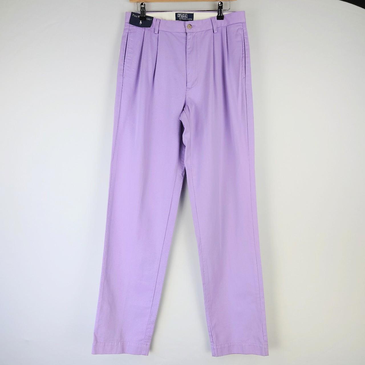 Ralph Lauren Men's Purple Trousers | Depop