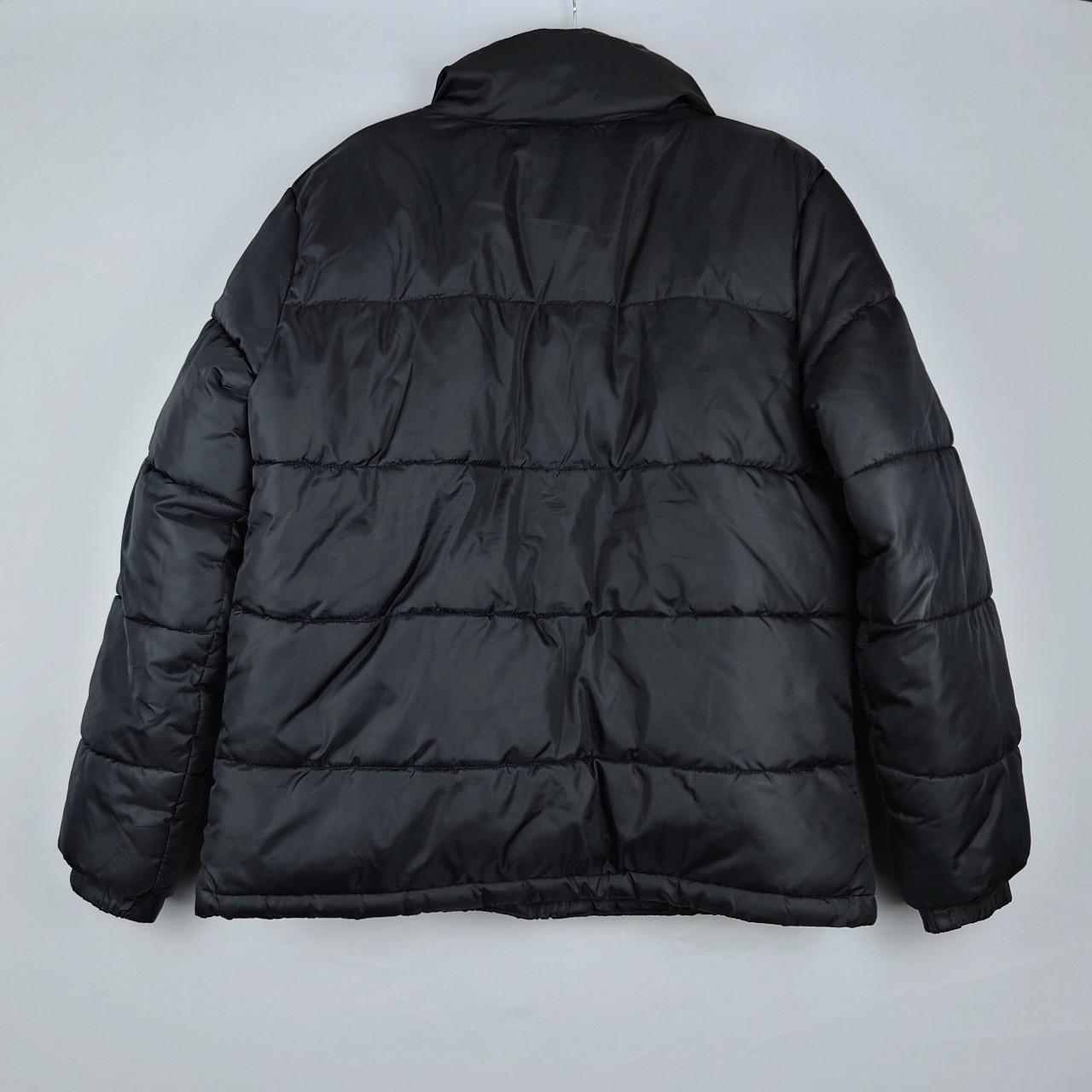 Men's black KAPPA Puffa Puffer jacket coat. • Size... - Depop