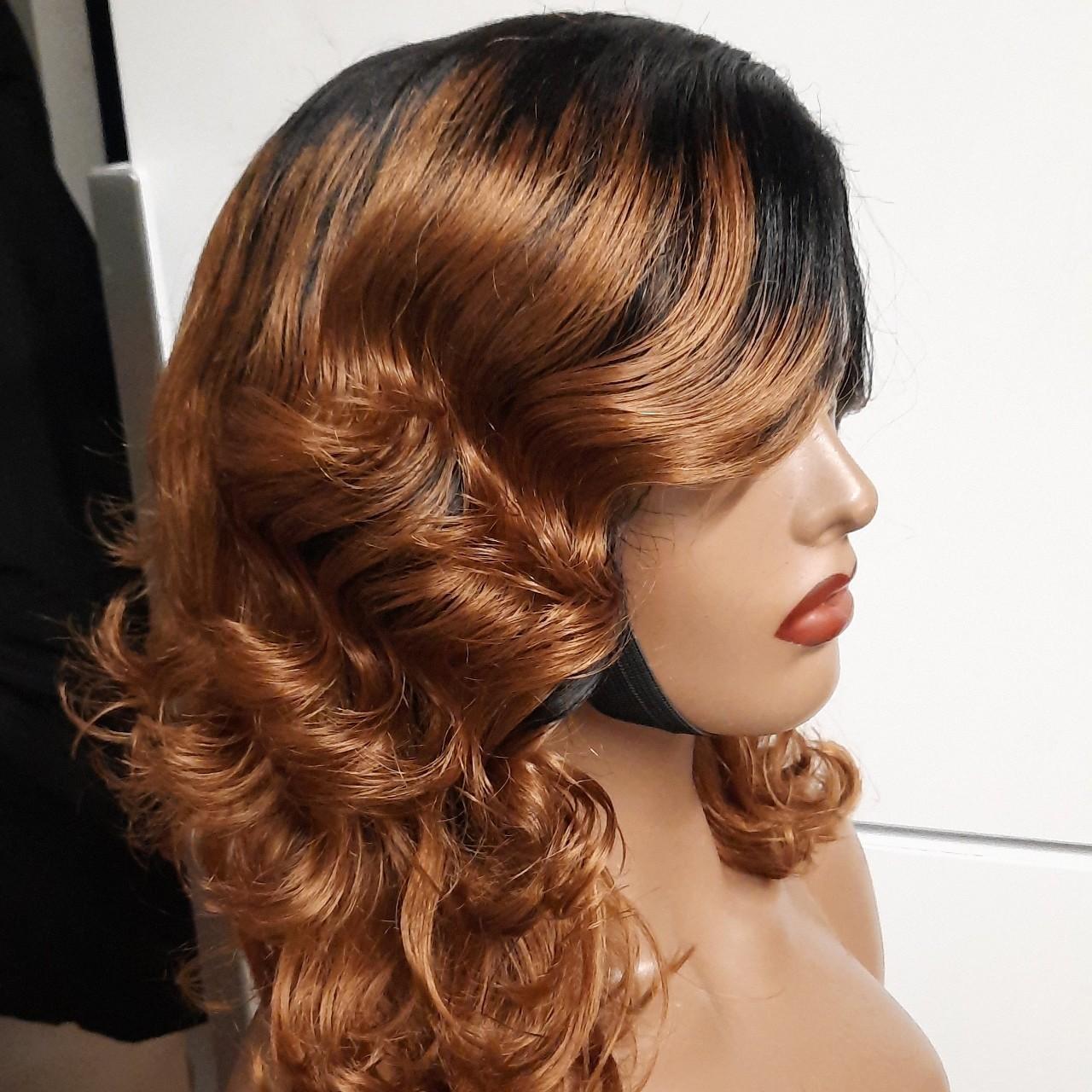 Affordable Human hair bouncy curls in 1b 30 non lace. Depop