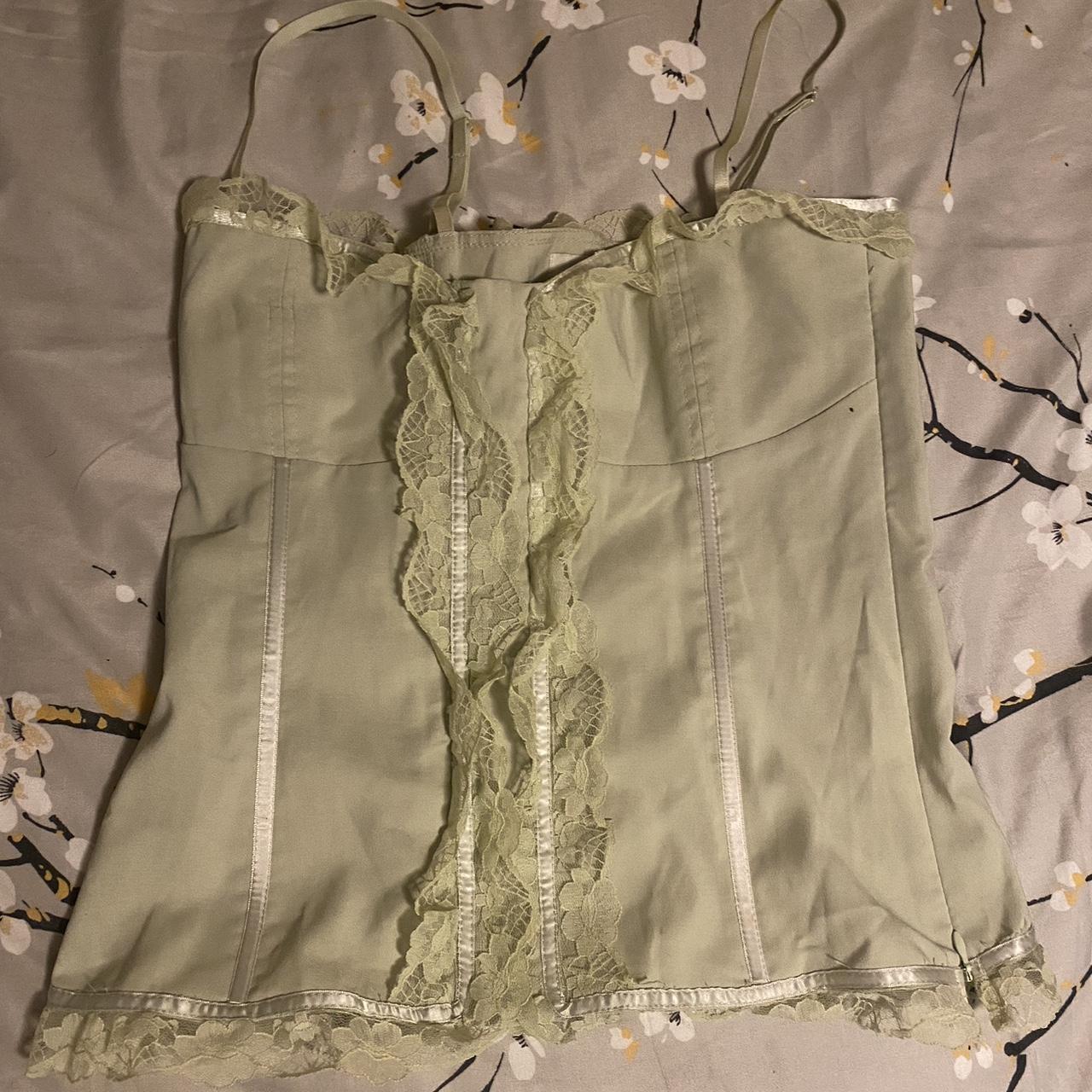 Sage Green Corset 🌱 - size Small - worn Once - no... - Depop