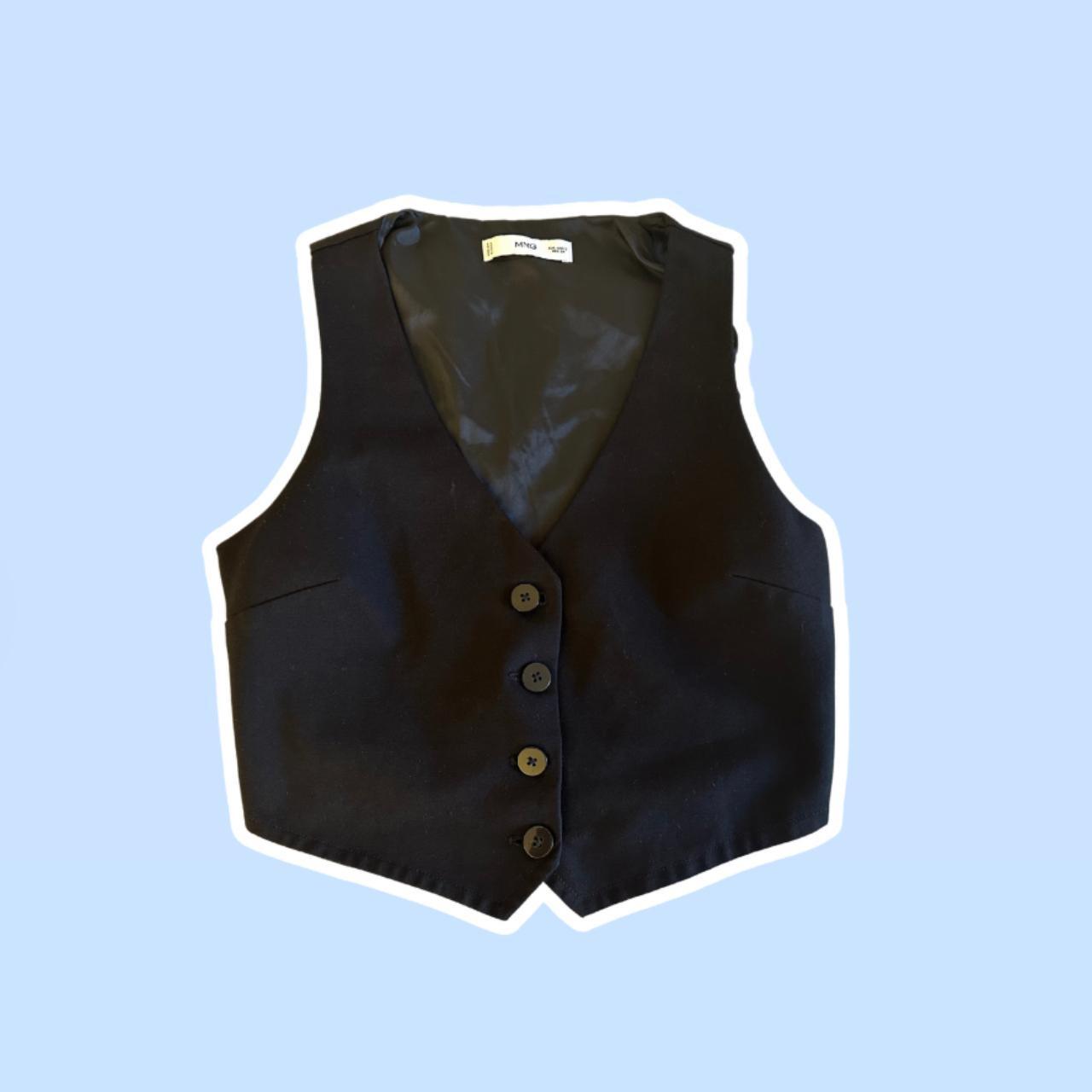 Mango Women's Top - Black - S – Mango Black vest. Best fits a size …