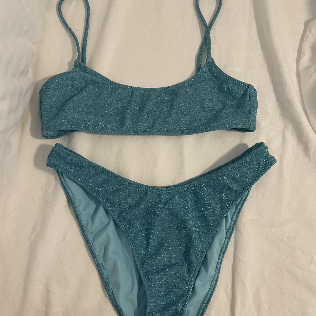 Blue sparkly PacSun bikini! Looks so similar to... - Depop