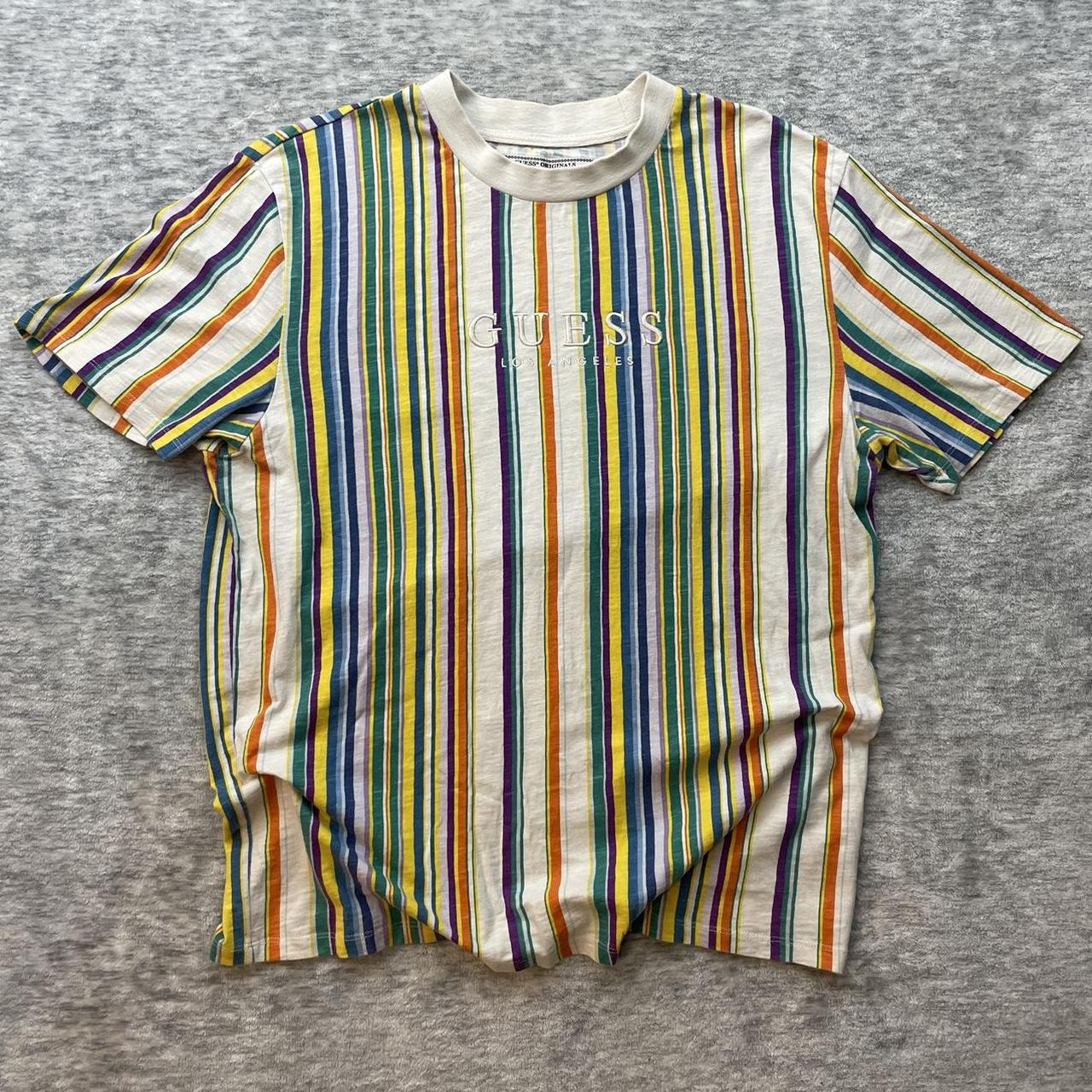 GUESS Los Angeles Vintage 90’s purchases striped shirt