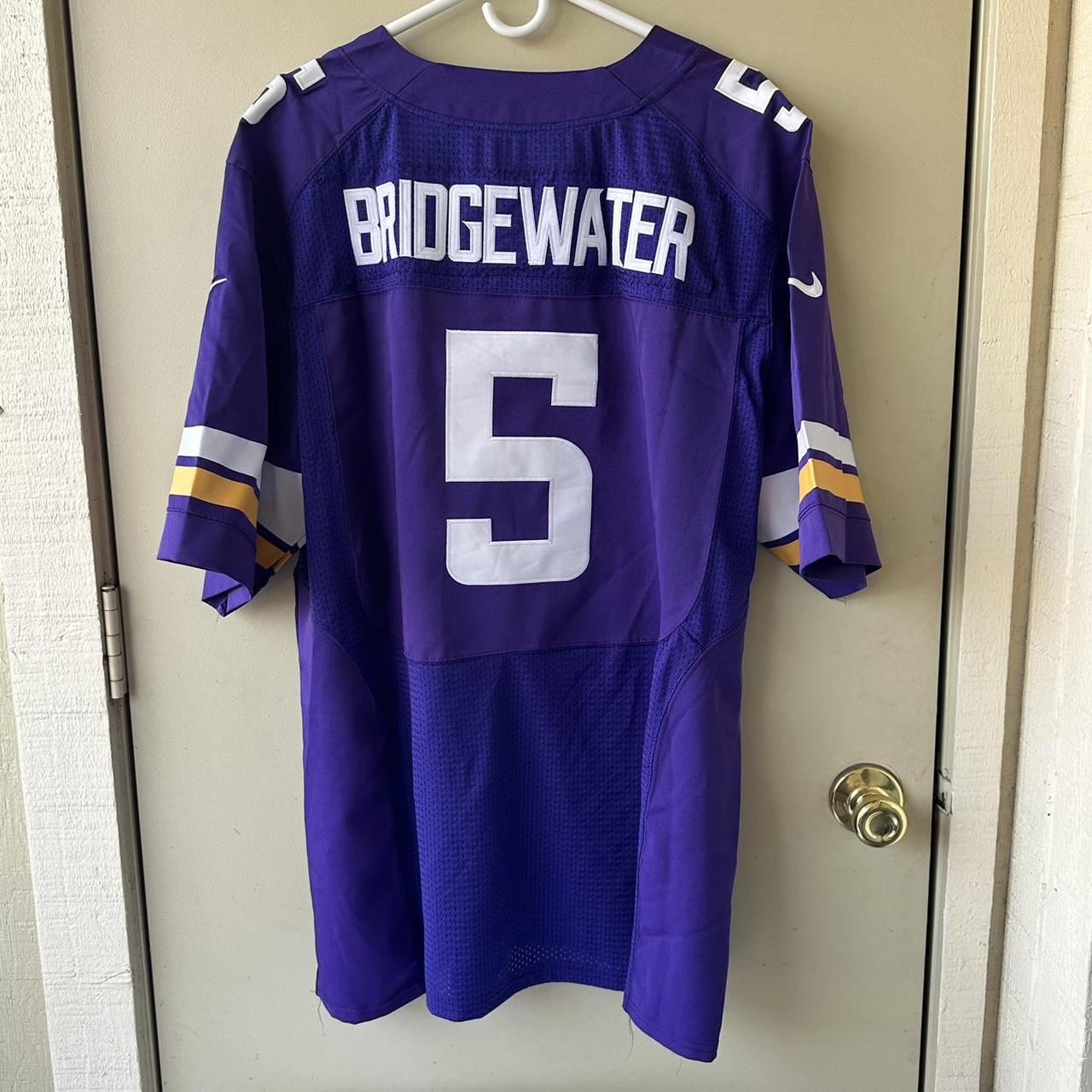 Minnesota Vikings Jersey Mens Small Purple New Teddy Bridgewater 5 On Field