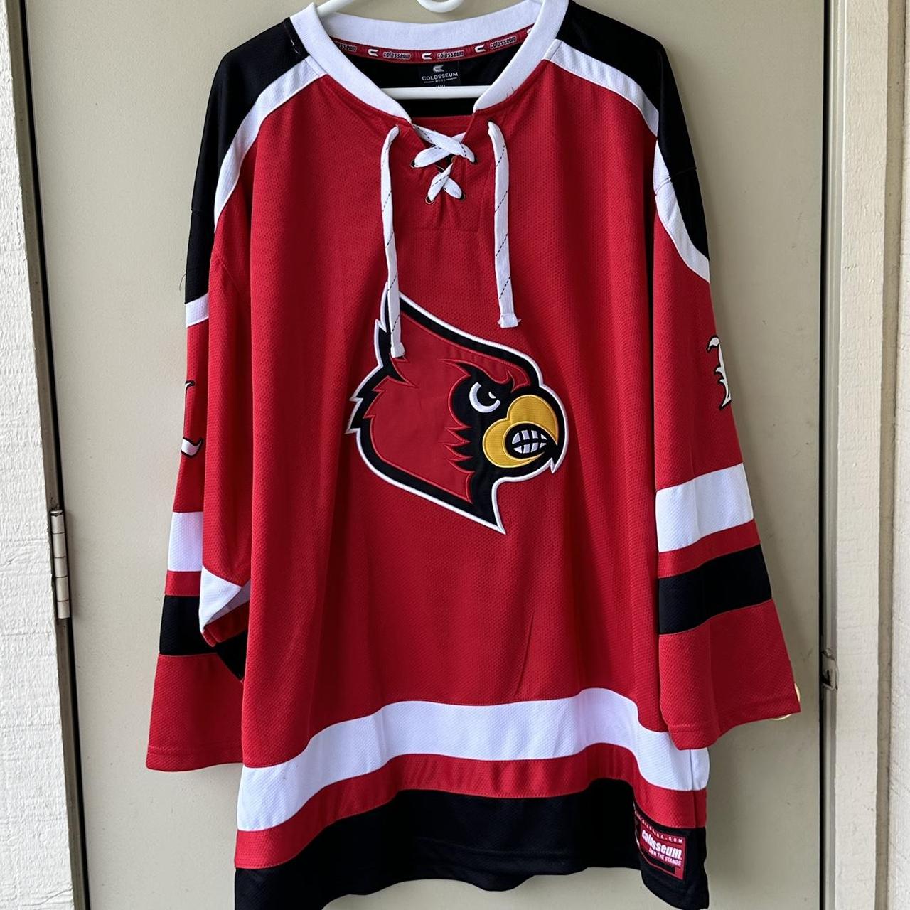 Men's University of Louisville Hockey Crewneck Size - Depop