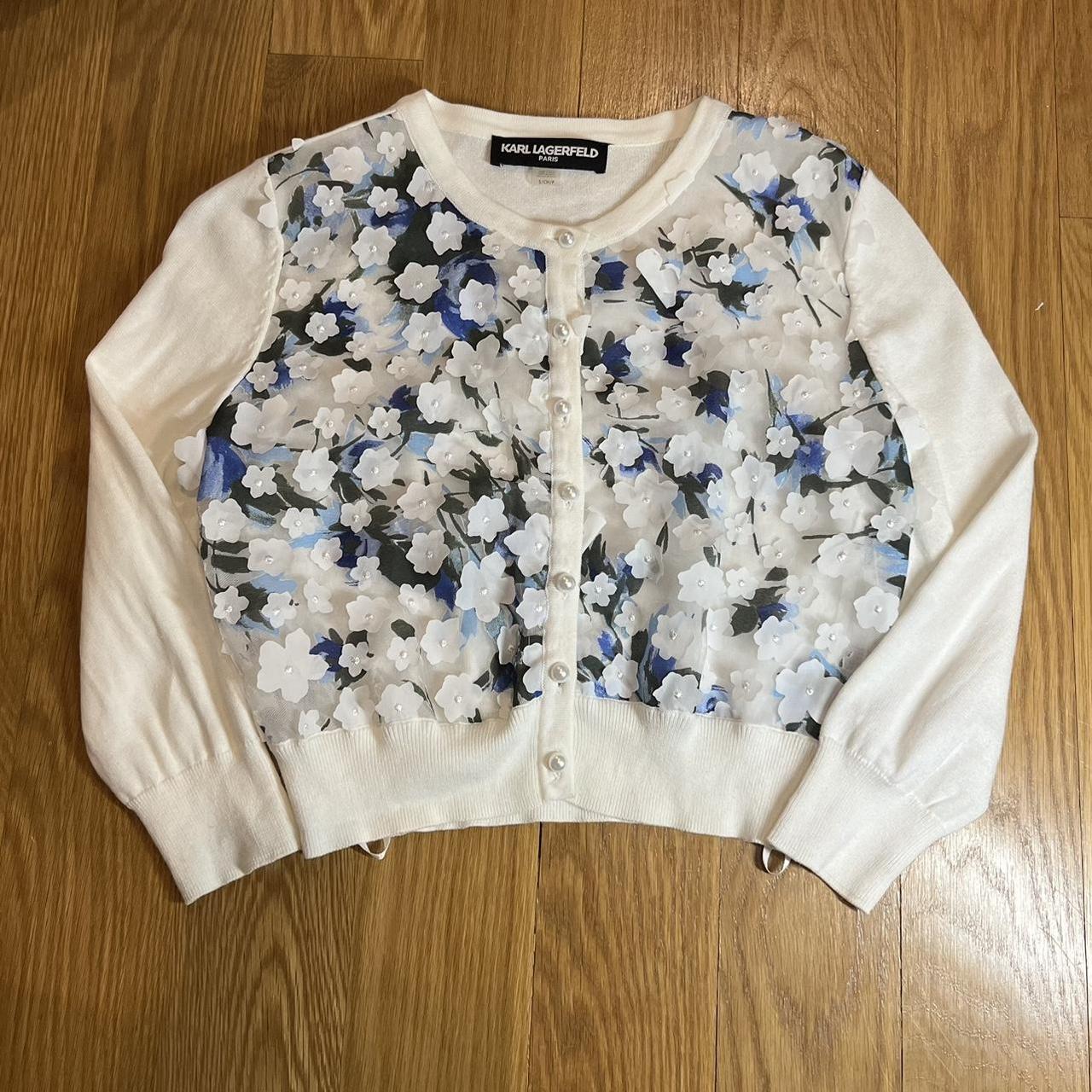 Karl lagerfeld pearl clearance cardigan