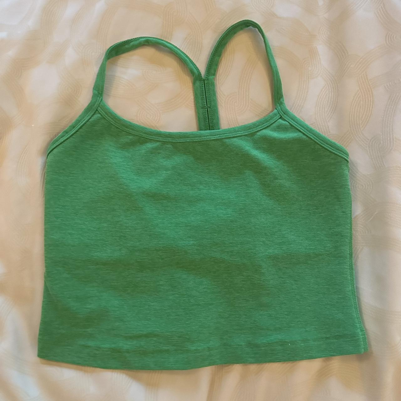 Beyond Yoga Women's Green Shirt Depop