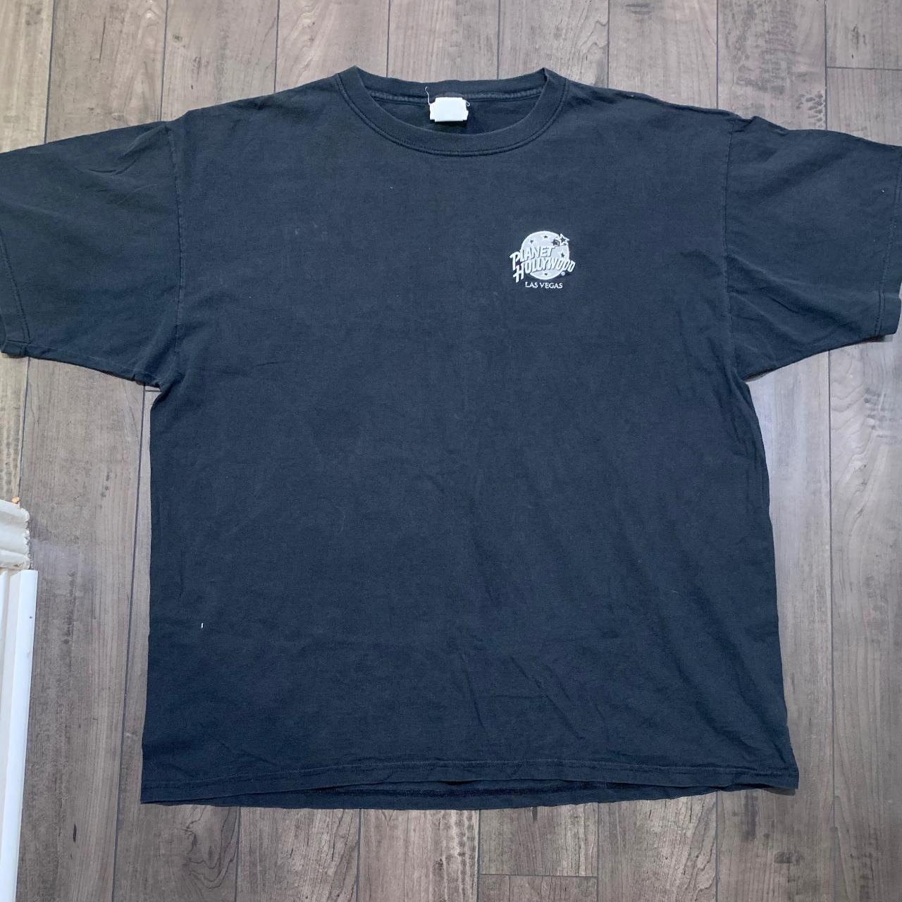 Planet Hollywood Men's Black T-shirt | Depop