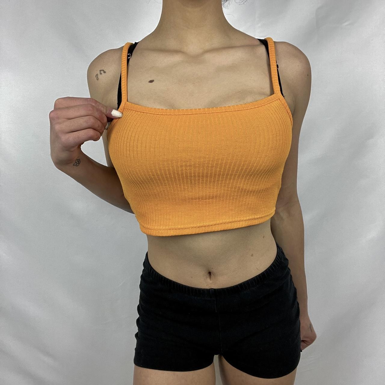 Women's Orange Vest Depop