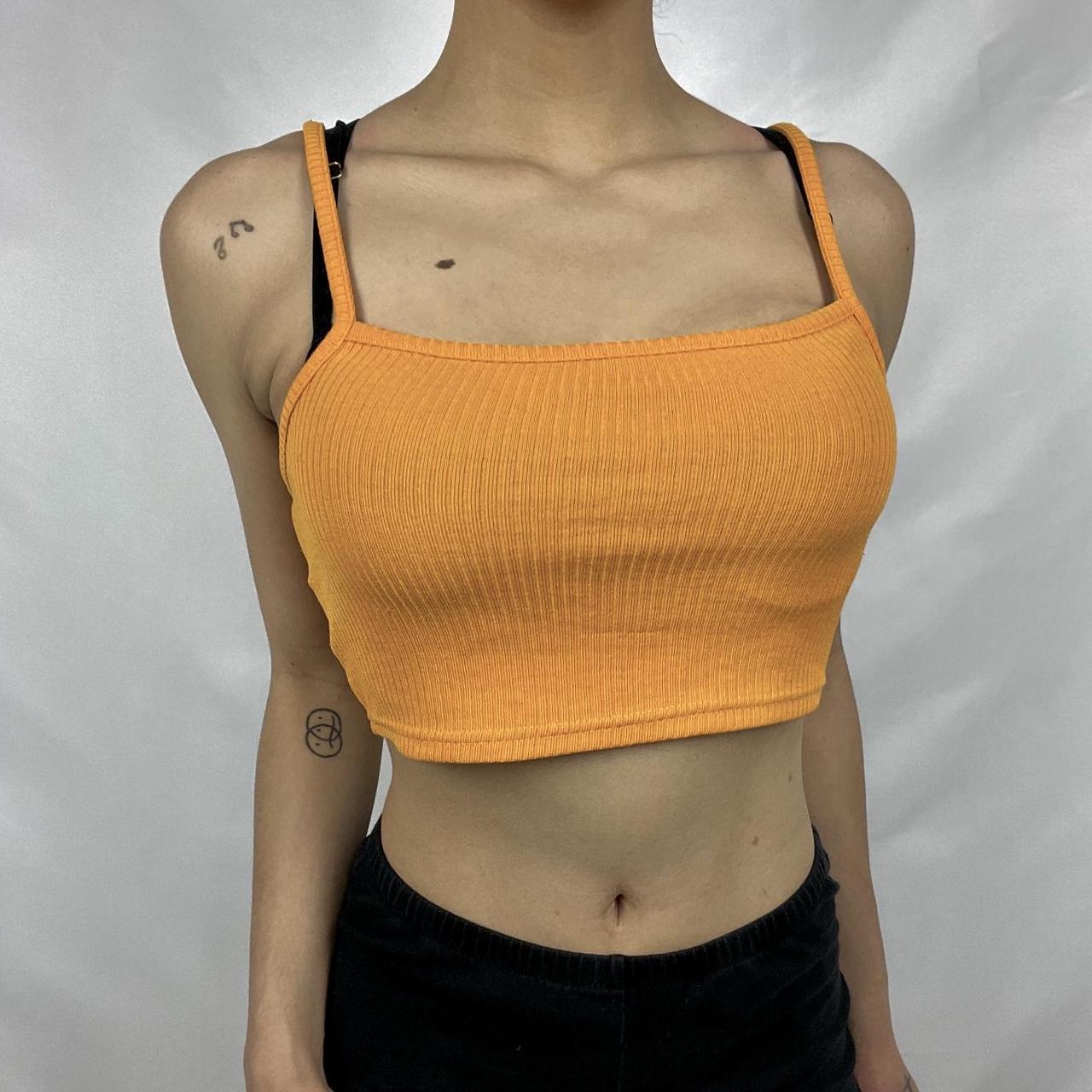 Women's Orange Vest Depop