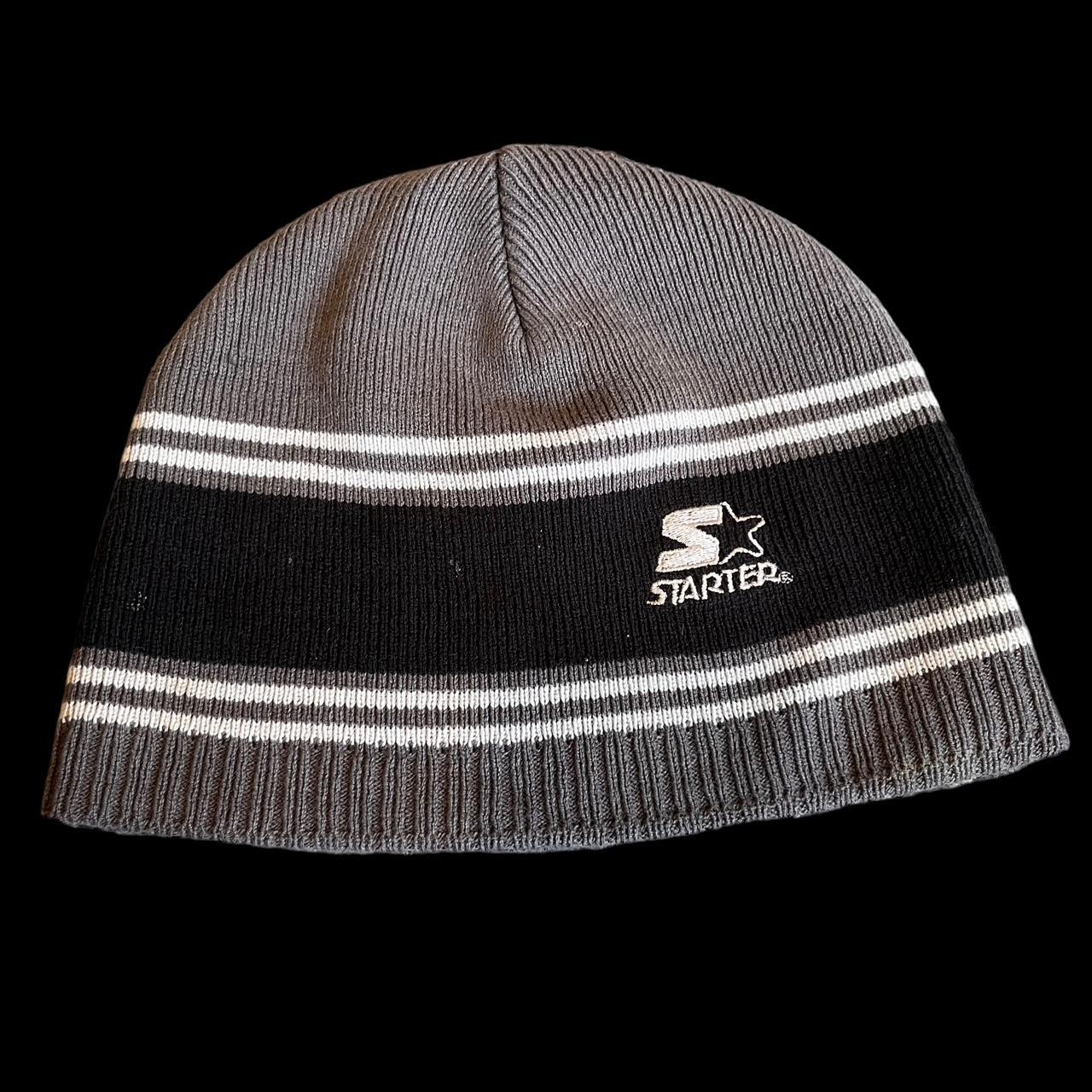 Starter Men's Grey and Black Hat Depop