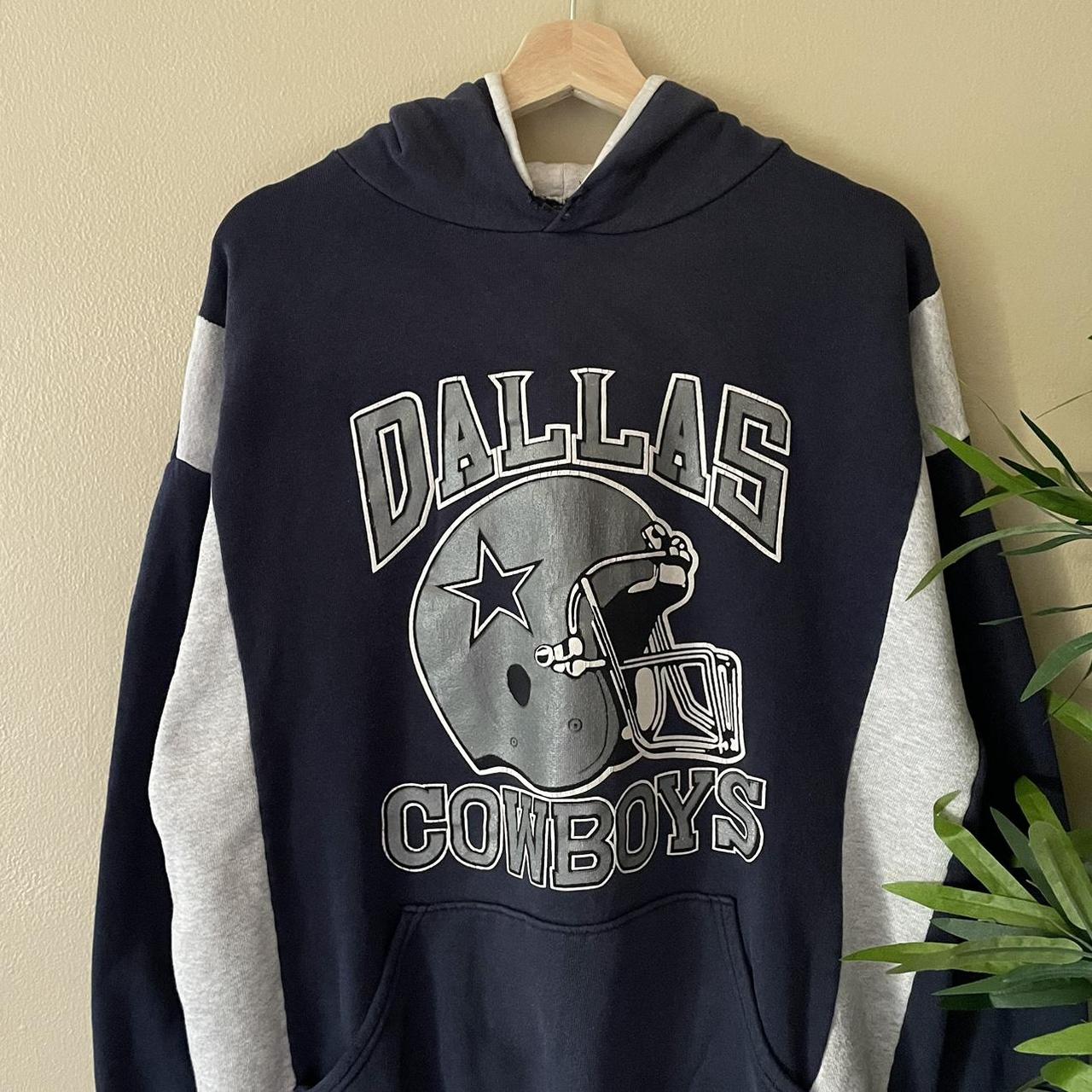 Vintage Dallas Cowboys hoodie tag is faded but fits - Depop