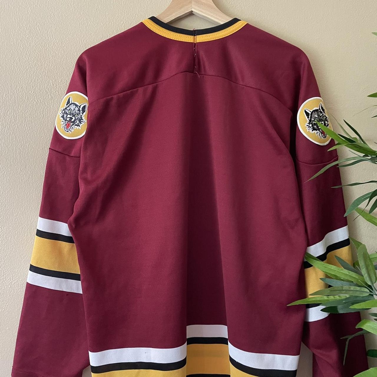 Vintage Chicago wolves hockey jersey. Mens Large/XL... Depop