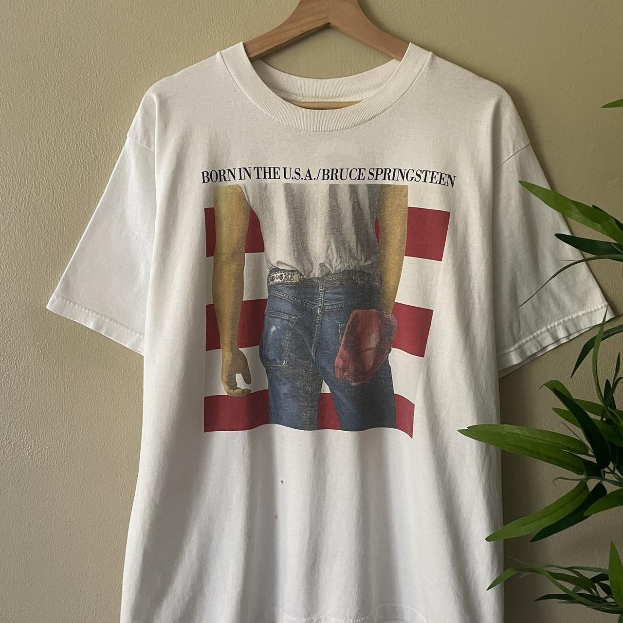 Vintage Bruce Springsteen born in the USA graphic... - Depop