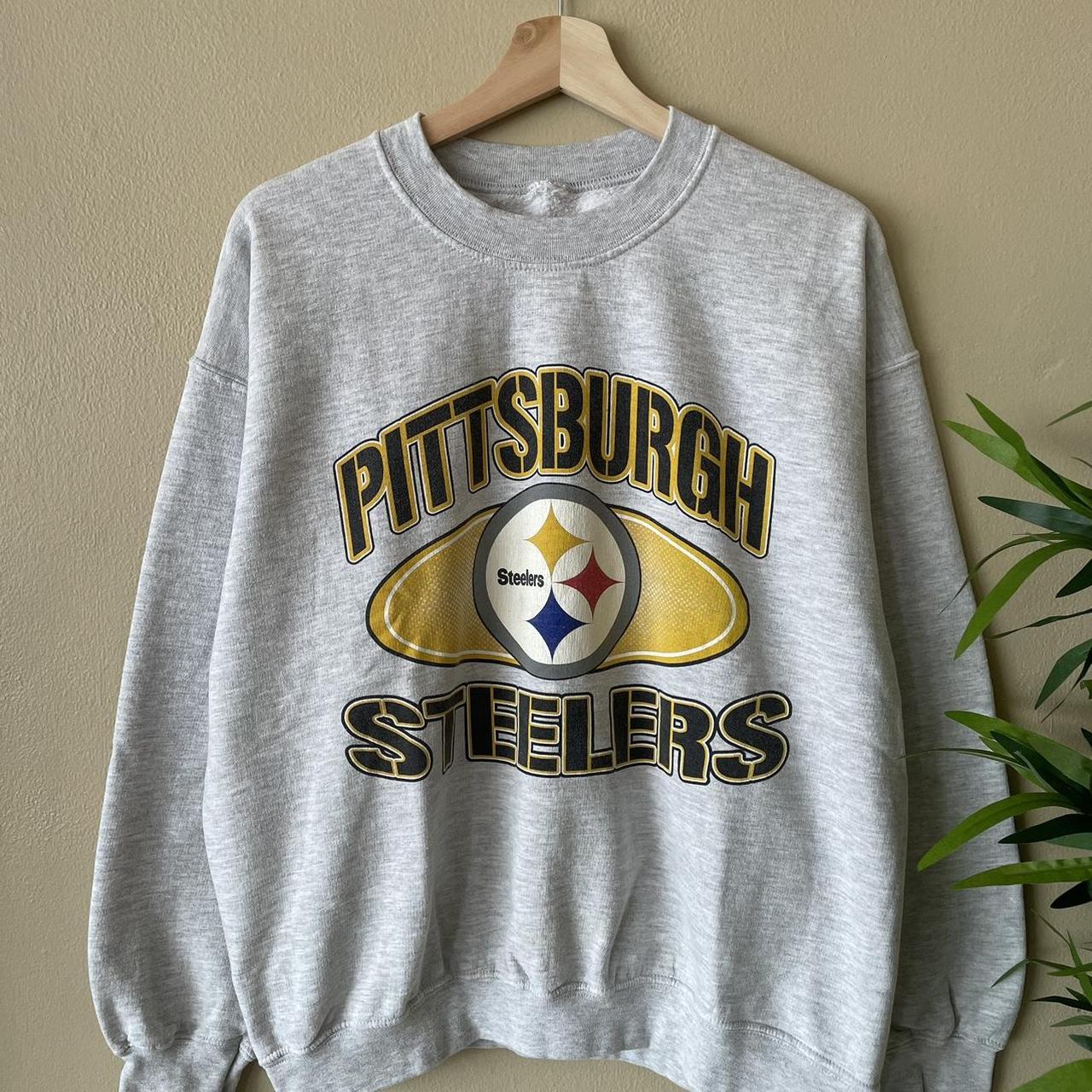 Steelers crewneck sweatshirt mens hot sale