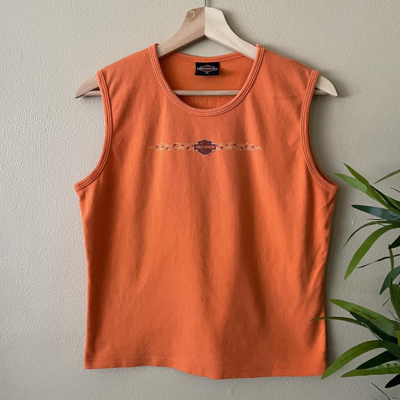 Harley davidson store orange vest