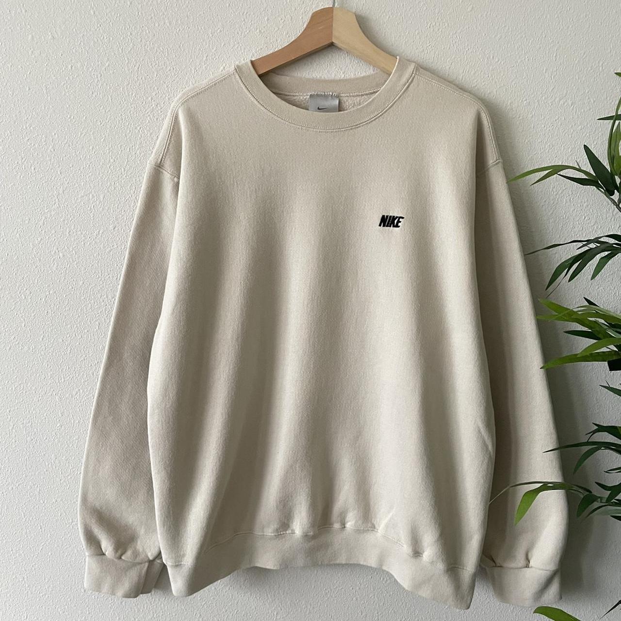 Vintage beige nike sweatshirt deals