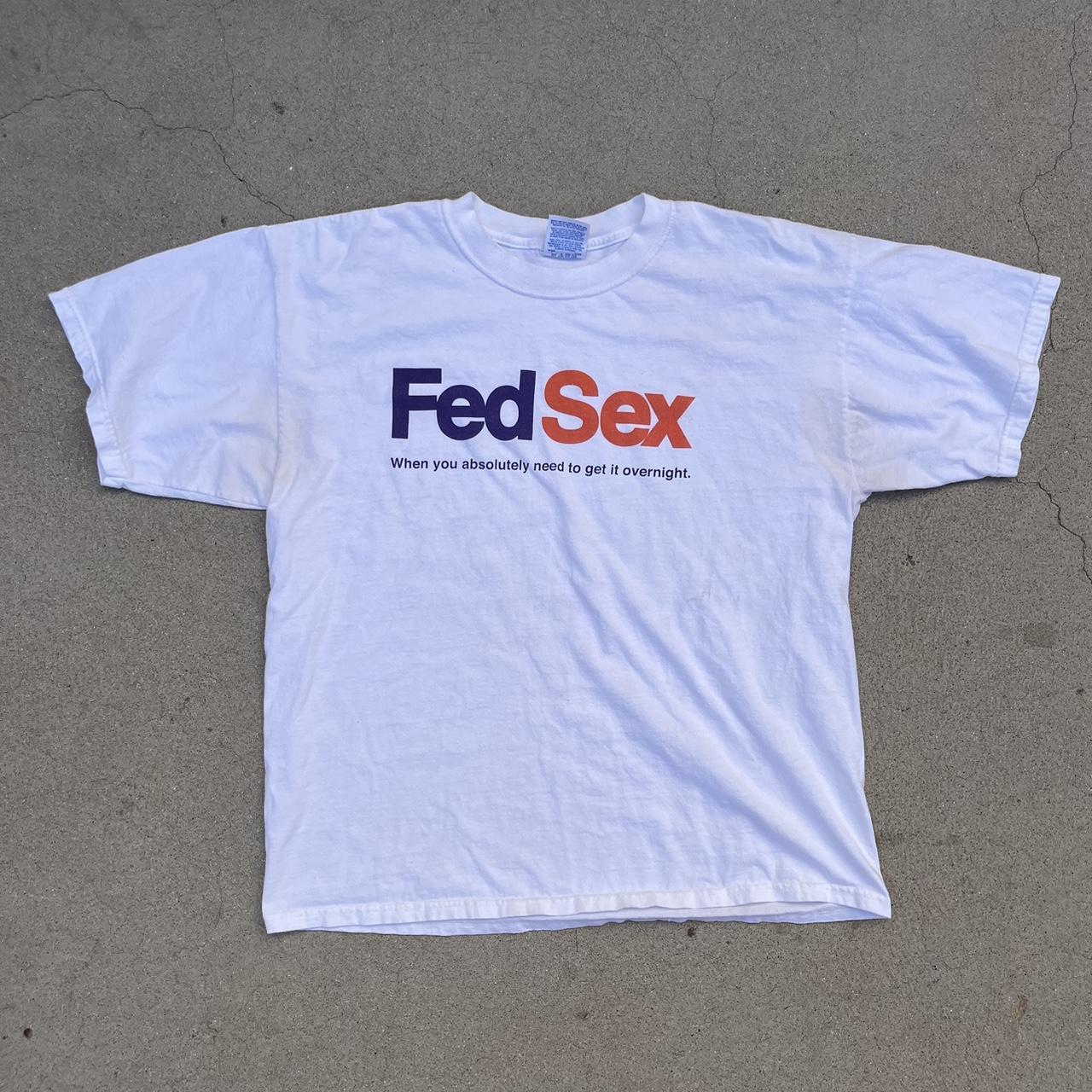 Vintage Fedex funny “Fedsex” t shirt size XL, ~Good