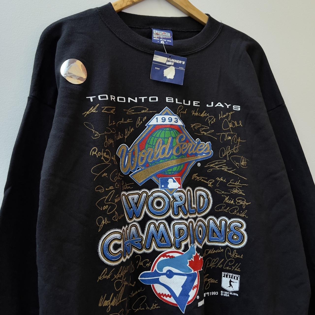 Vintage Blue Jays 1992 1993 Championship Shirt Mens - Depop