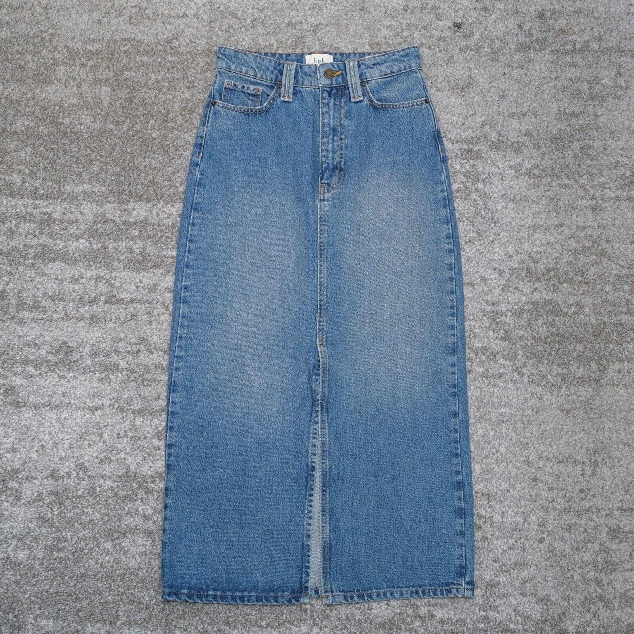 HUSH Danica Women s Denim Slim Pencil Skirt with. Depop